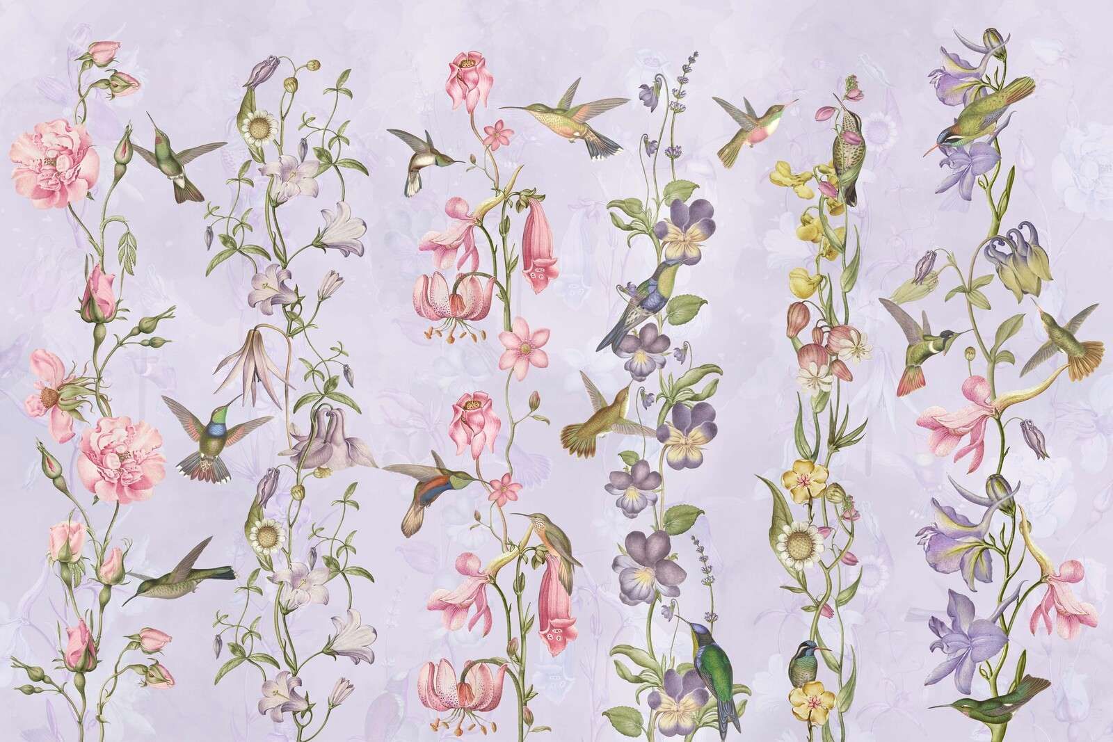 Fiori di prato e giardino viola