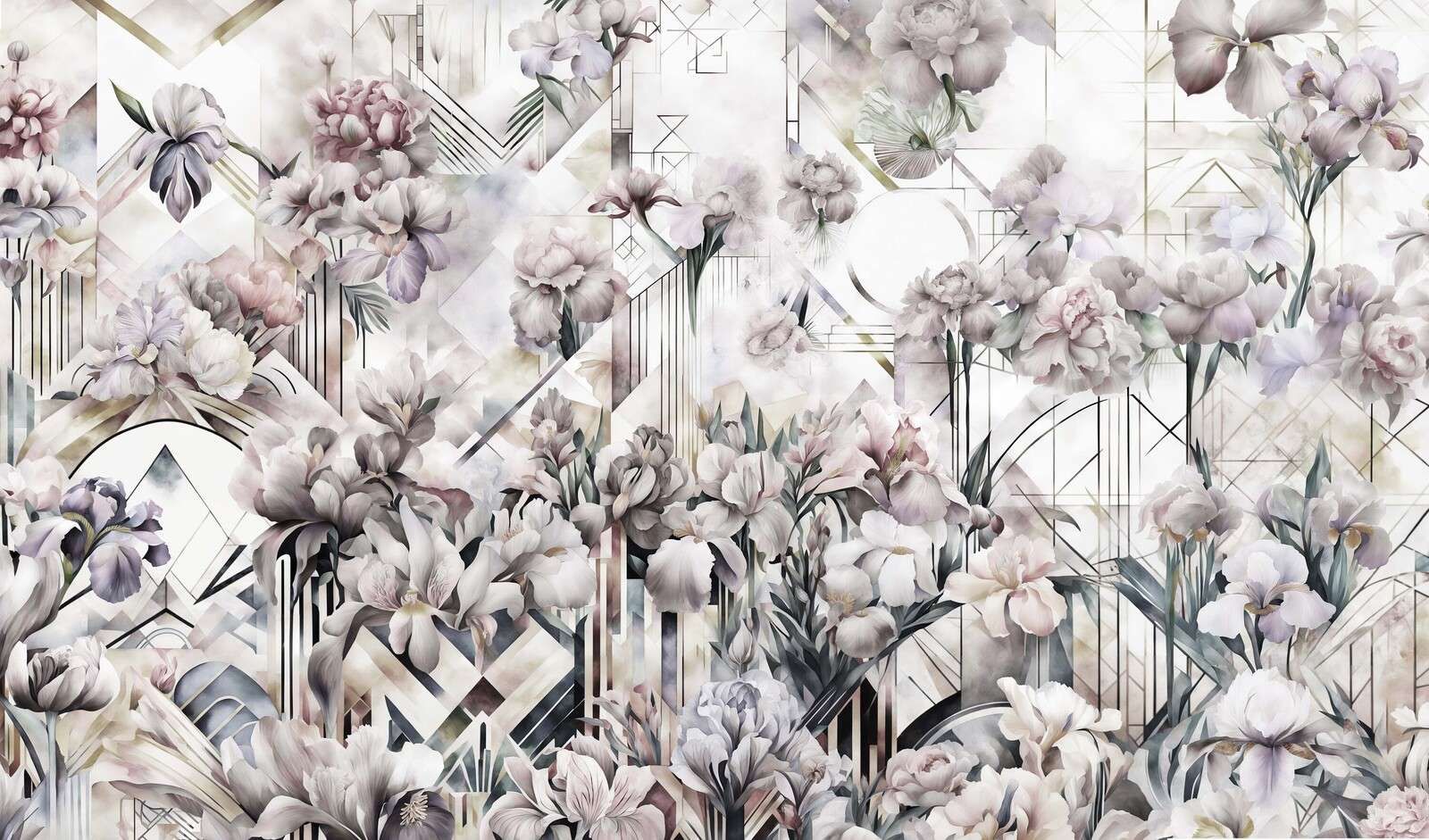 Enormi Iris Acquerellati Gialli