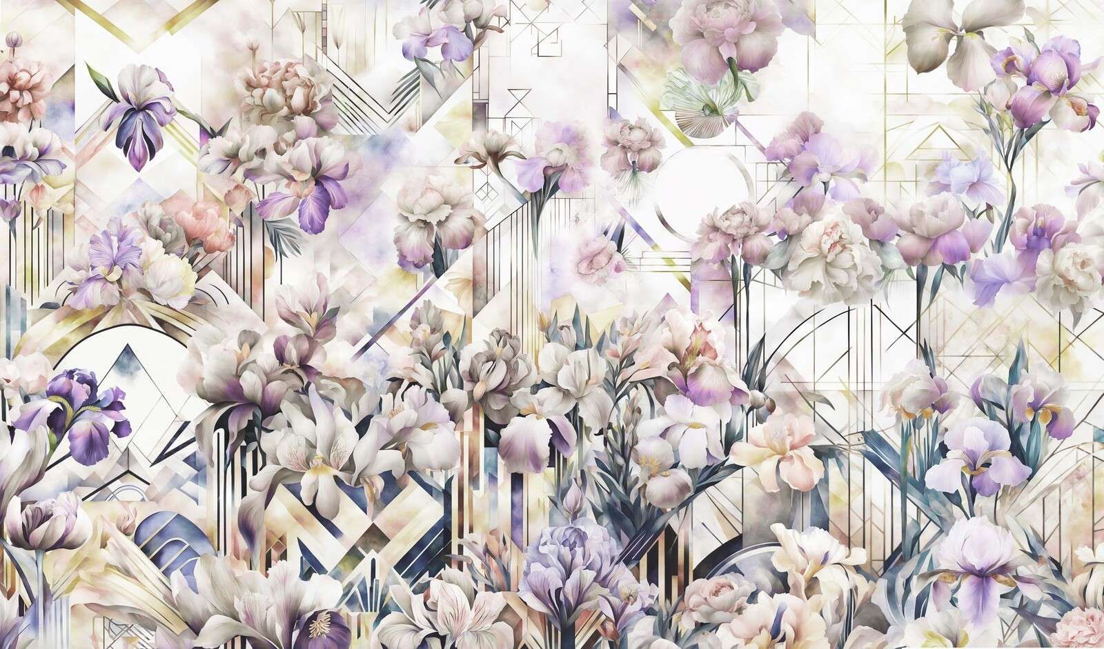 Enormi Iris Acquerello Viola