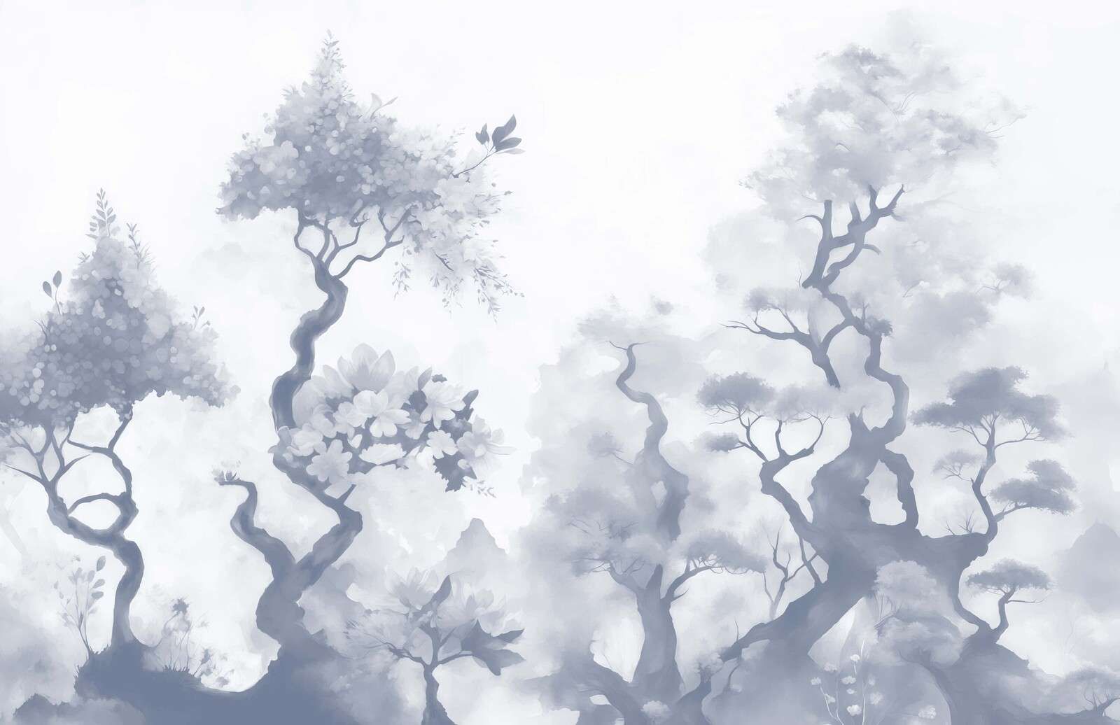 Alberi in fiore Marrone