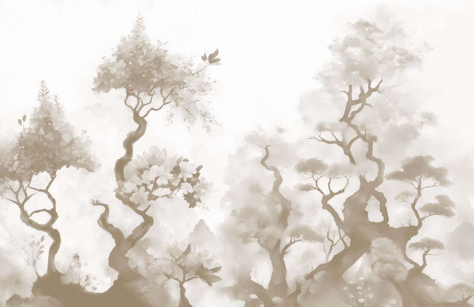 Alberi in fiore Grigio