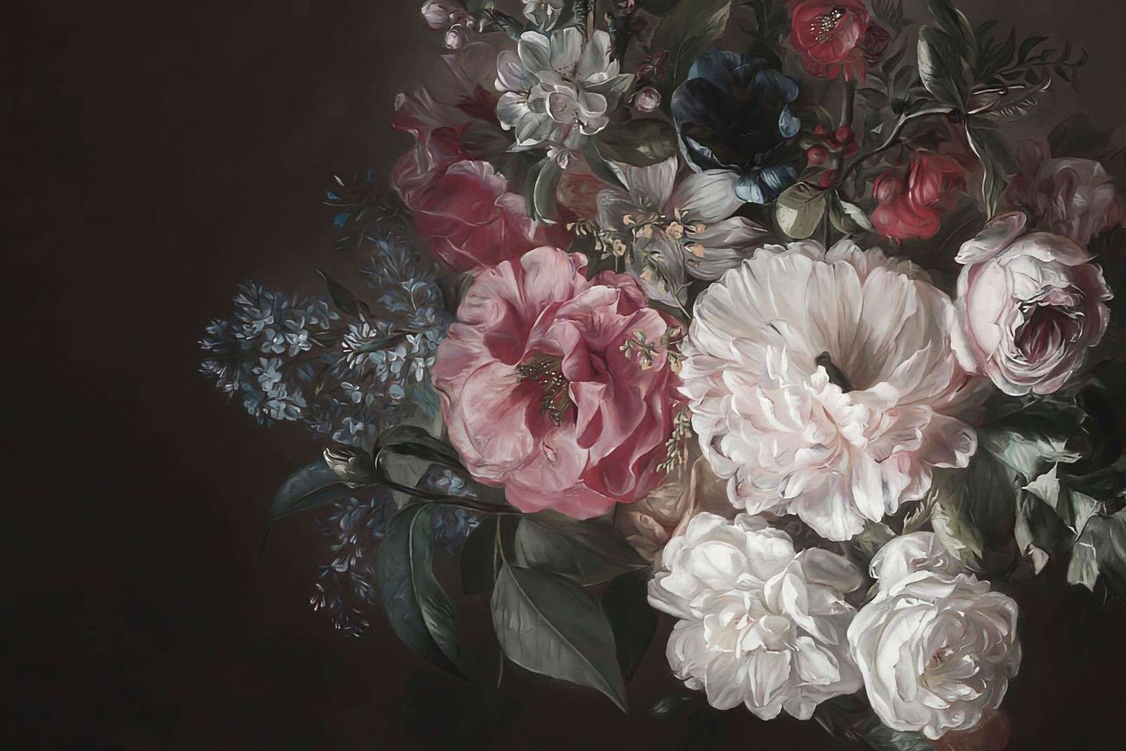 Bouquet con lilla rosa