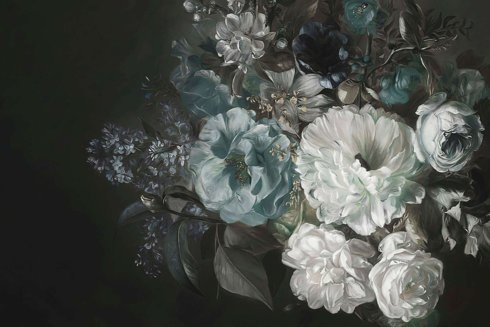 Bouquet con lilla blu