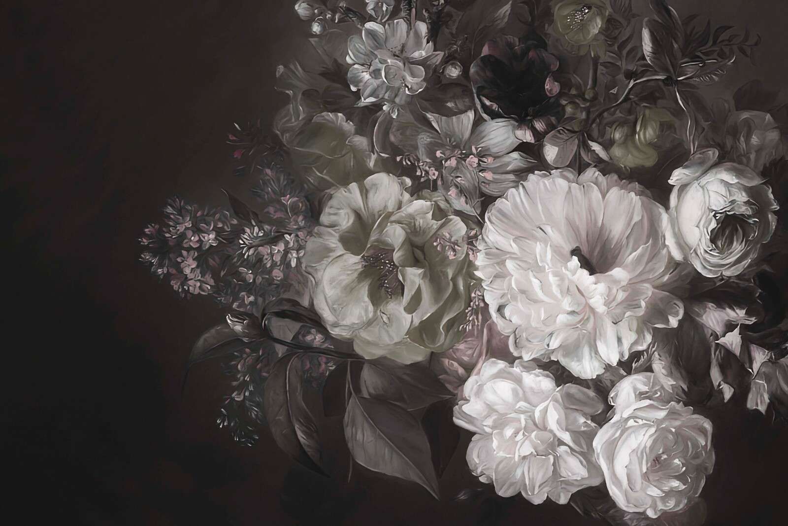 Bouquet con lilla verde