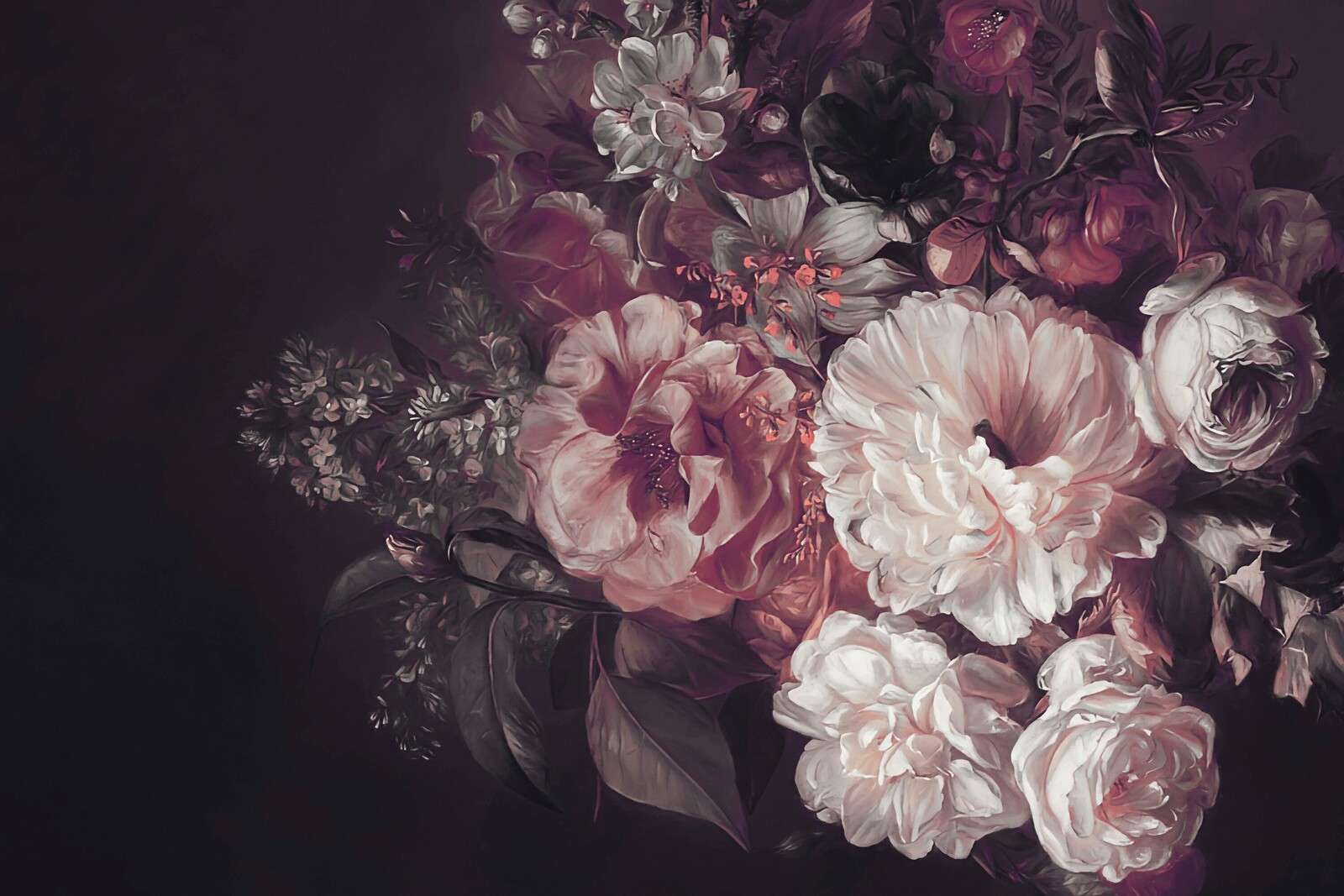 Bouquet con lilla rossa