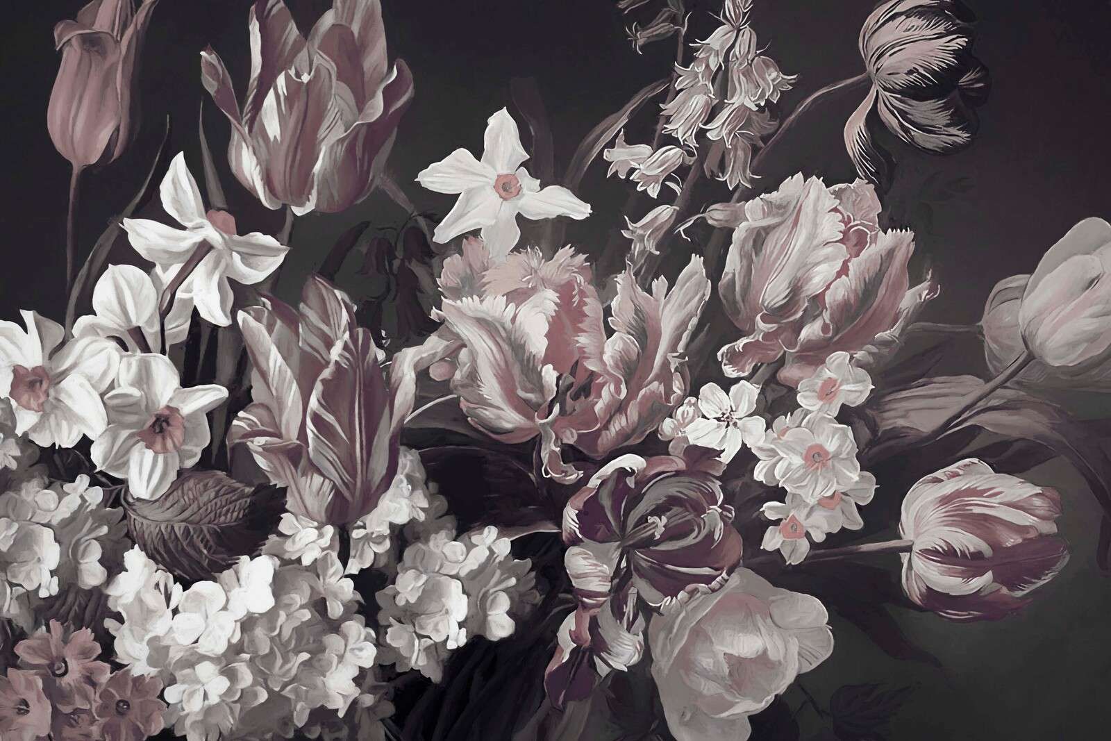 Bouquet con peonie rosa