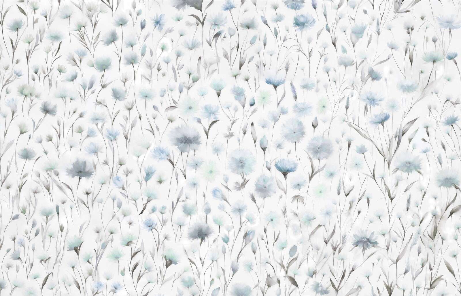 Fiordalisi e erbe di campo blu