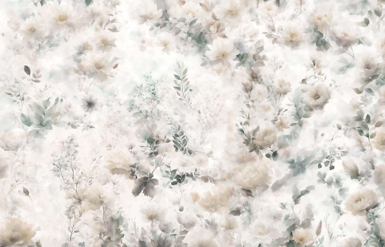 Umore floreale delicato - grigio