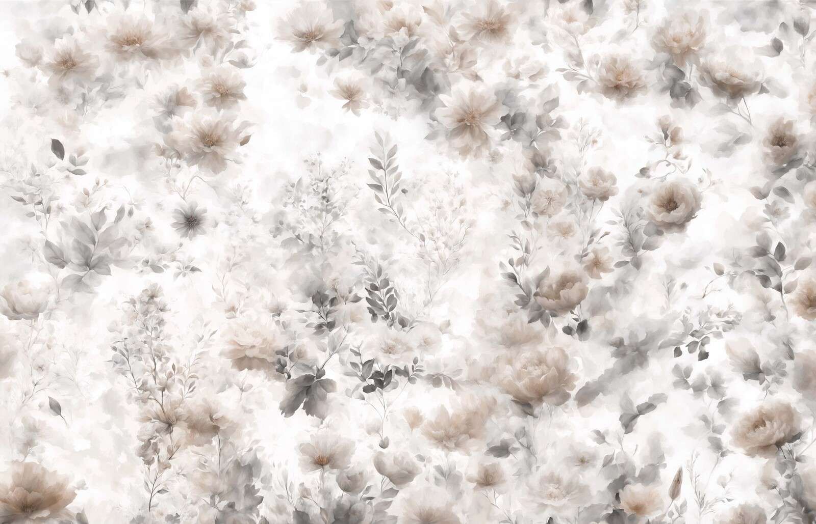 Umore floreale delicato - marrone