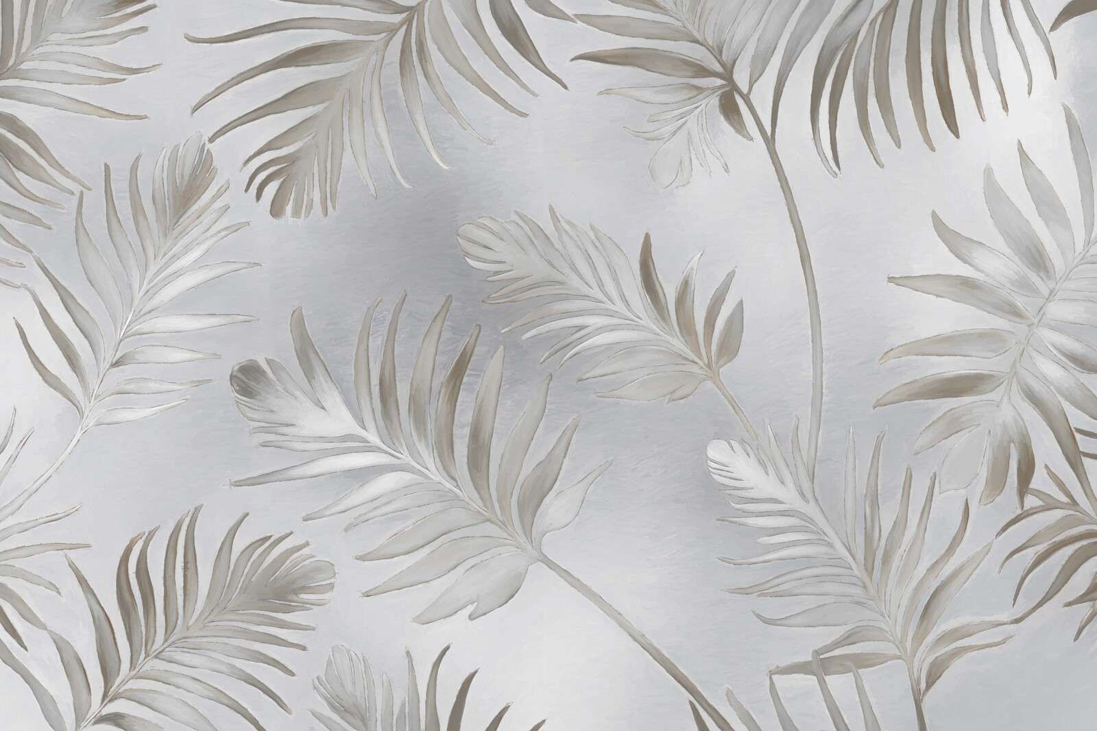 Foglie dorate su platino scuro