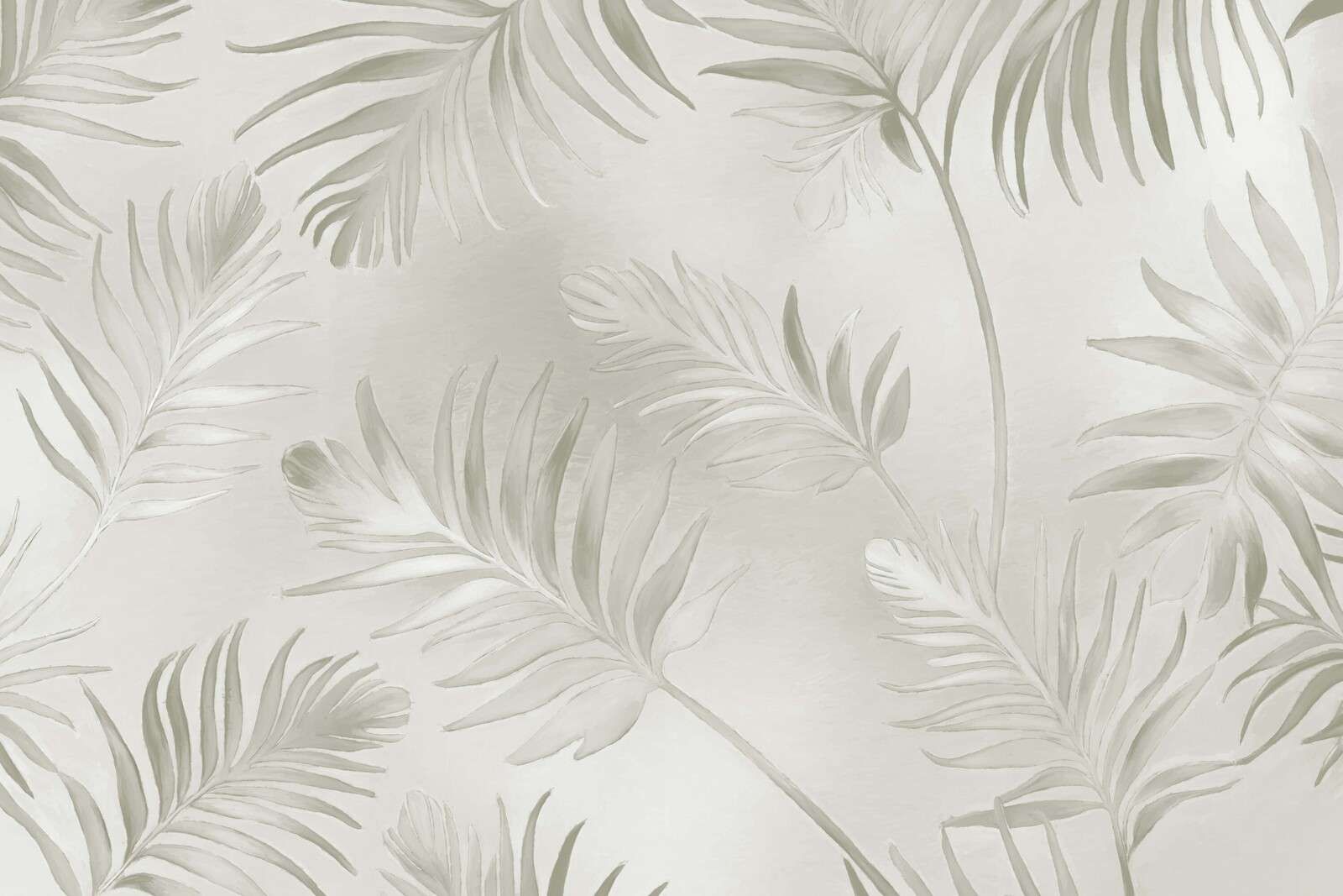 Foglie dorate su bianco sporco scuro