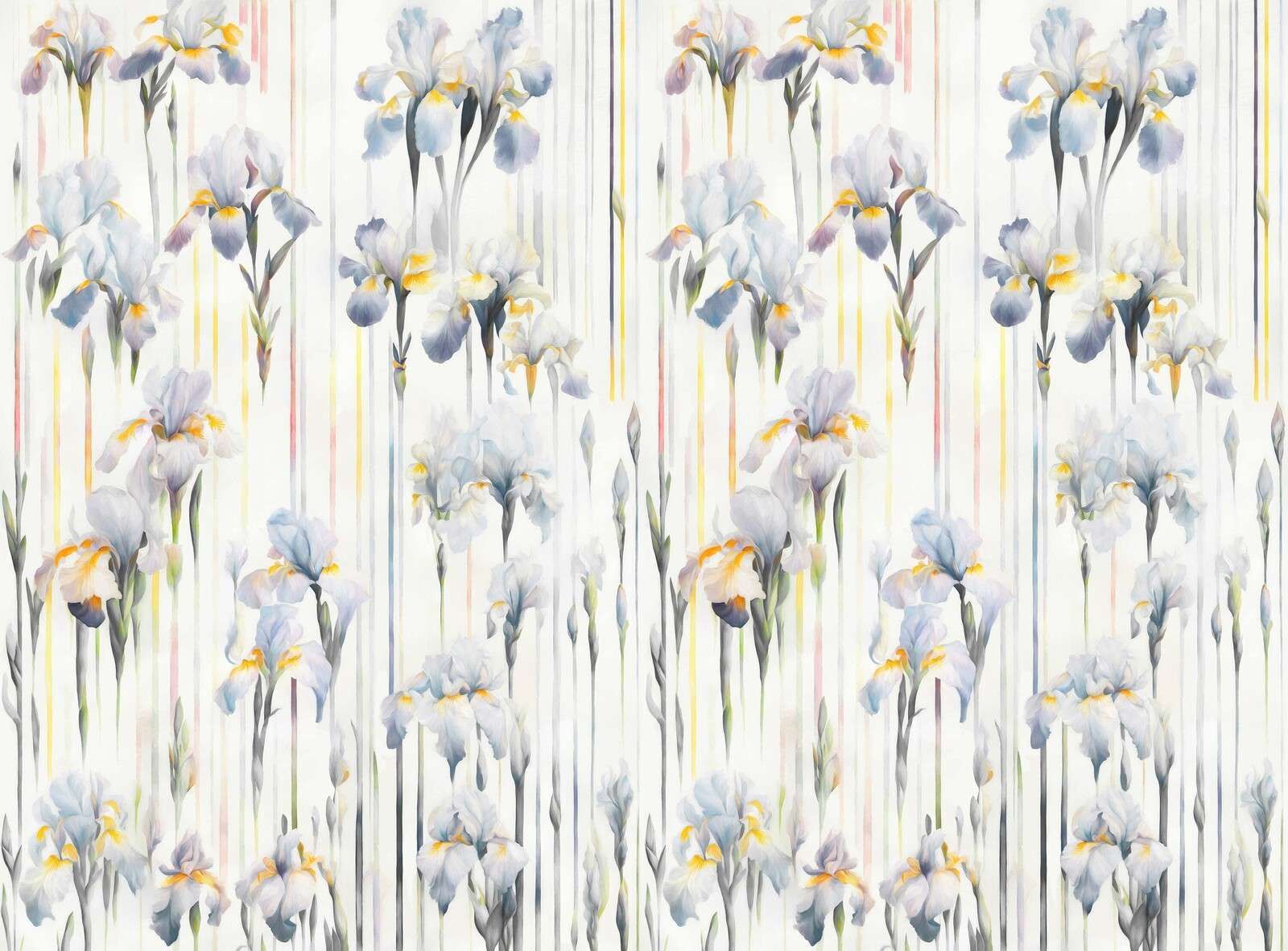 Iris e Strisce Blu Senza Giunzioni