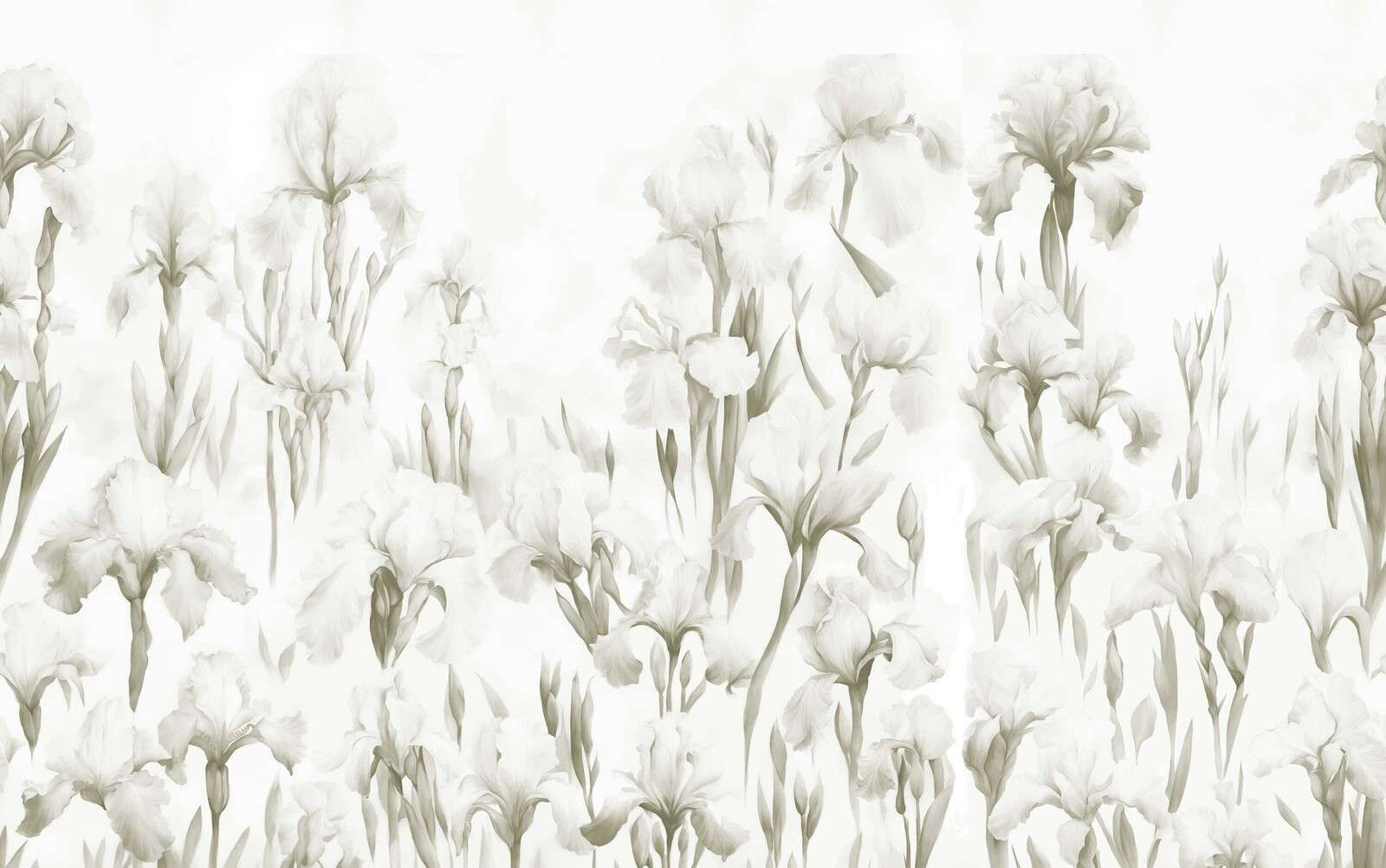 Iris danzano senza soluzione di continuità in seppia chiaro