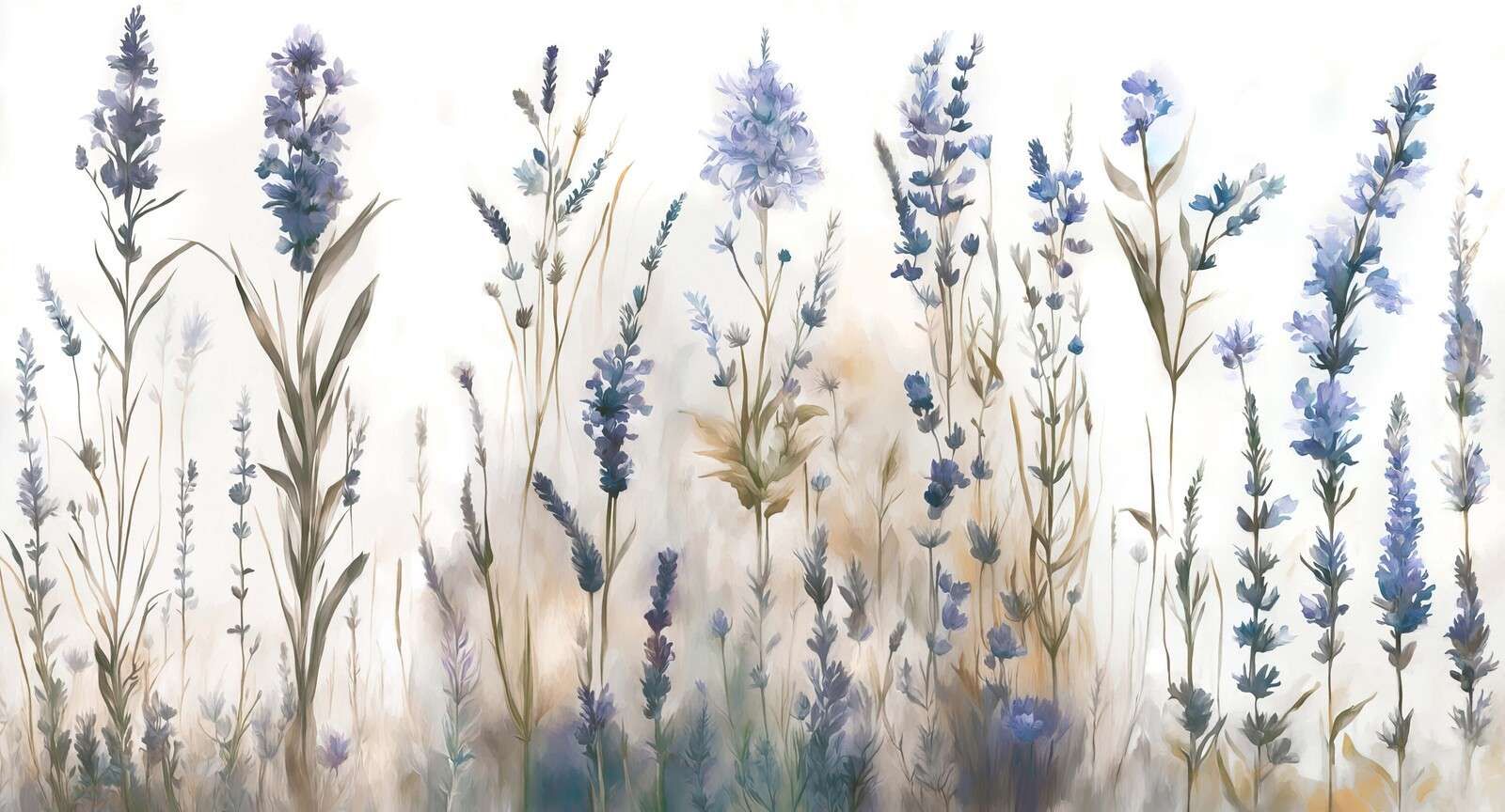 Lavanda Radura Senza Giunte Blu Chiaro