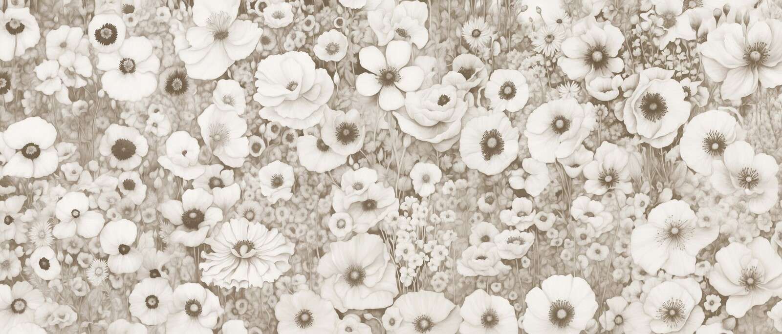 Racconto di Papavero Monocromo Giallo