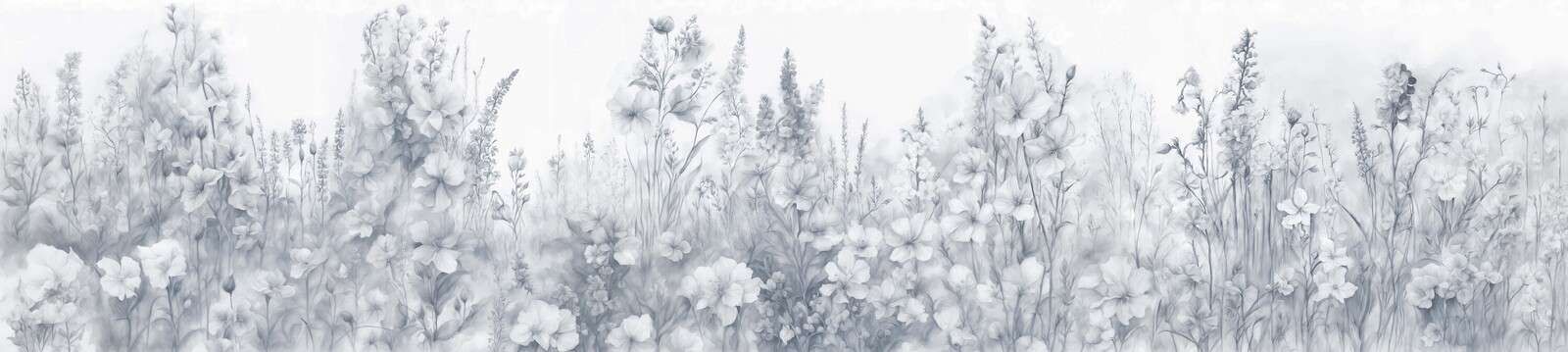 Giardino inglese tenero - blu