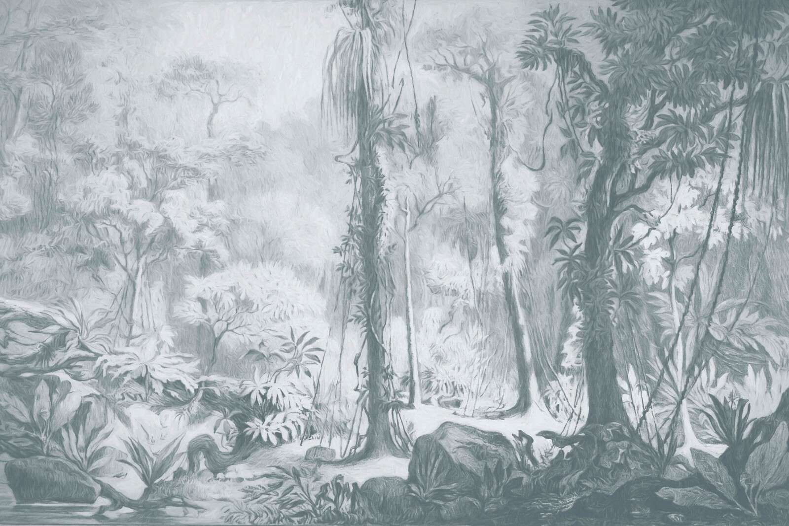 Foresta tropicale - blu