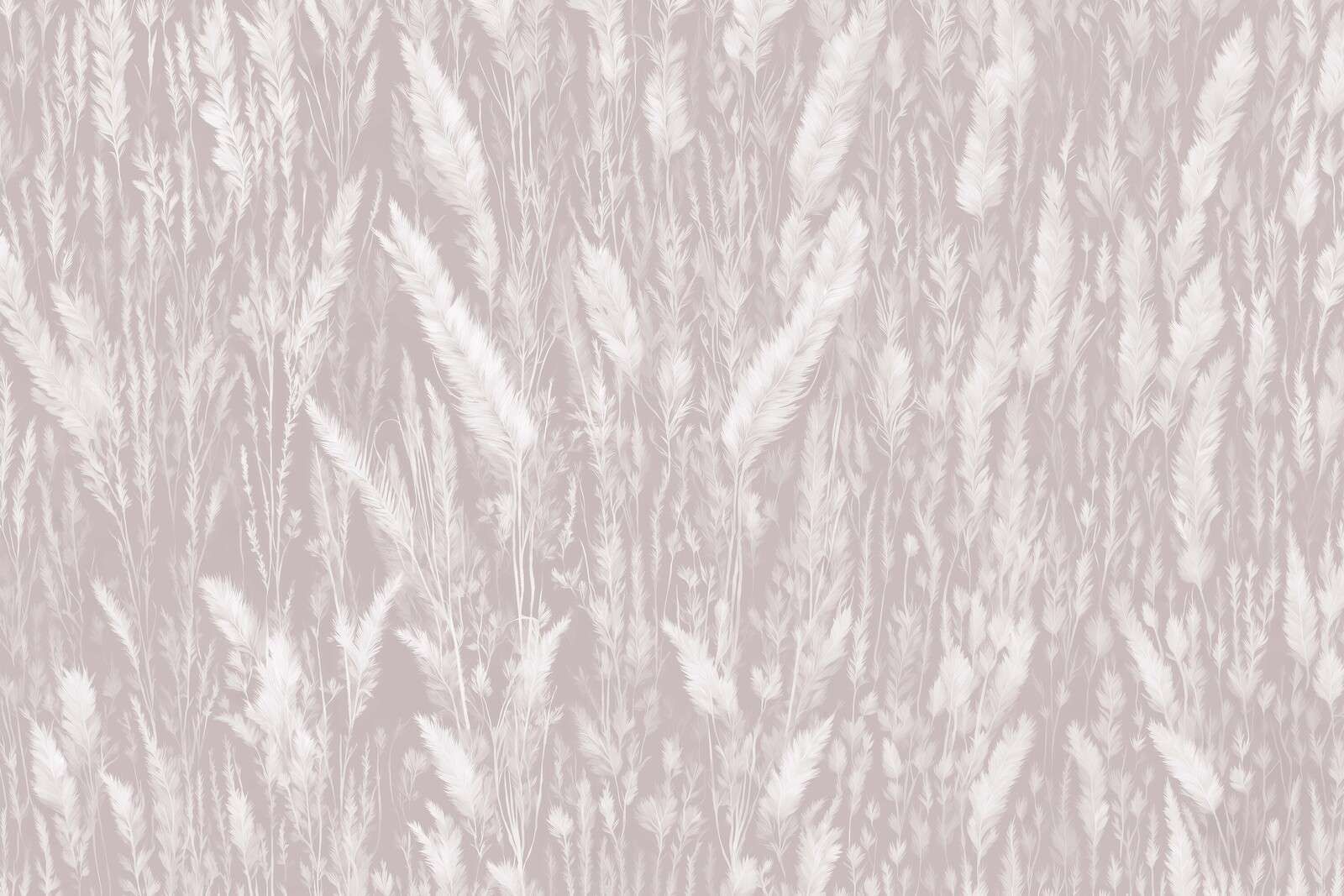 Parete di erbe di campo - taupe