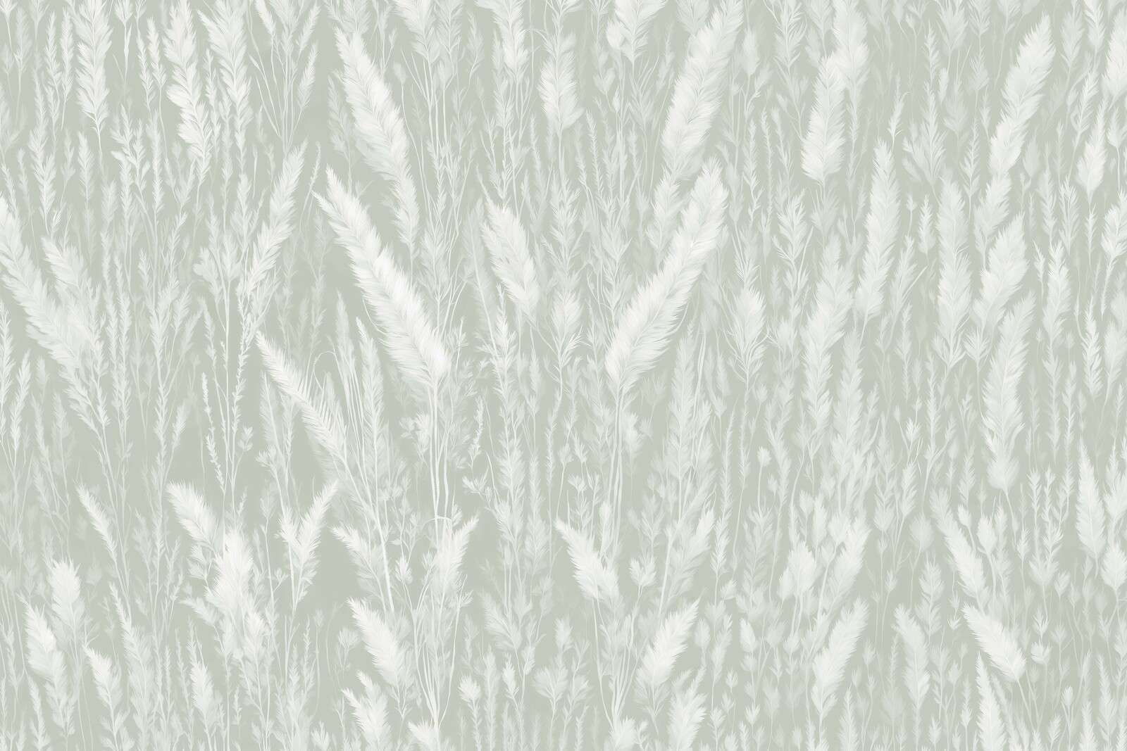 Muro di erbe di campo - verde