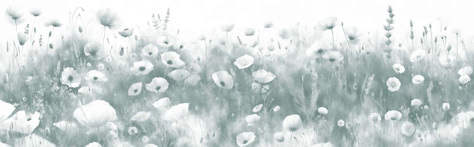 Danza di fiori selvatici - verde scuro