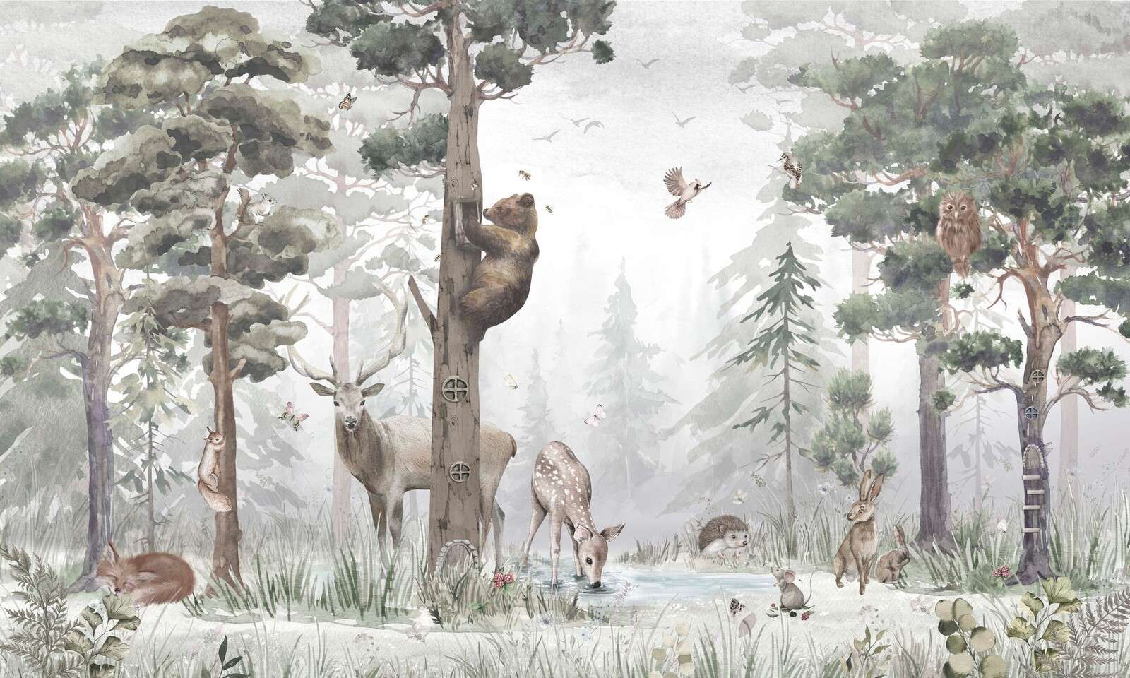 Fauna selvatica nel mezzo della foresta