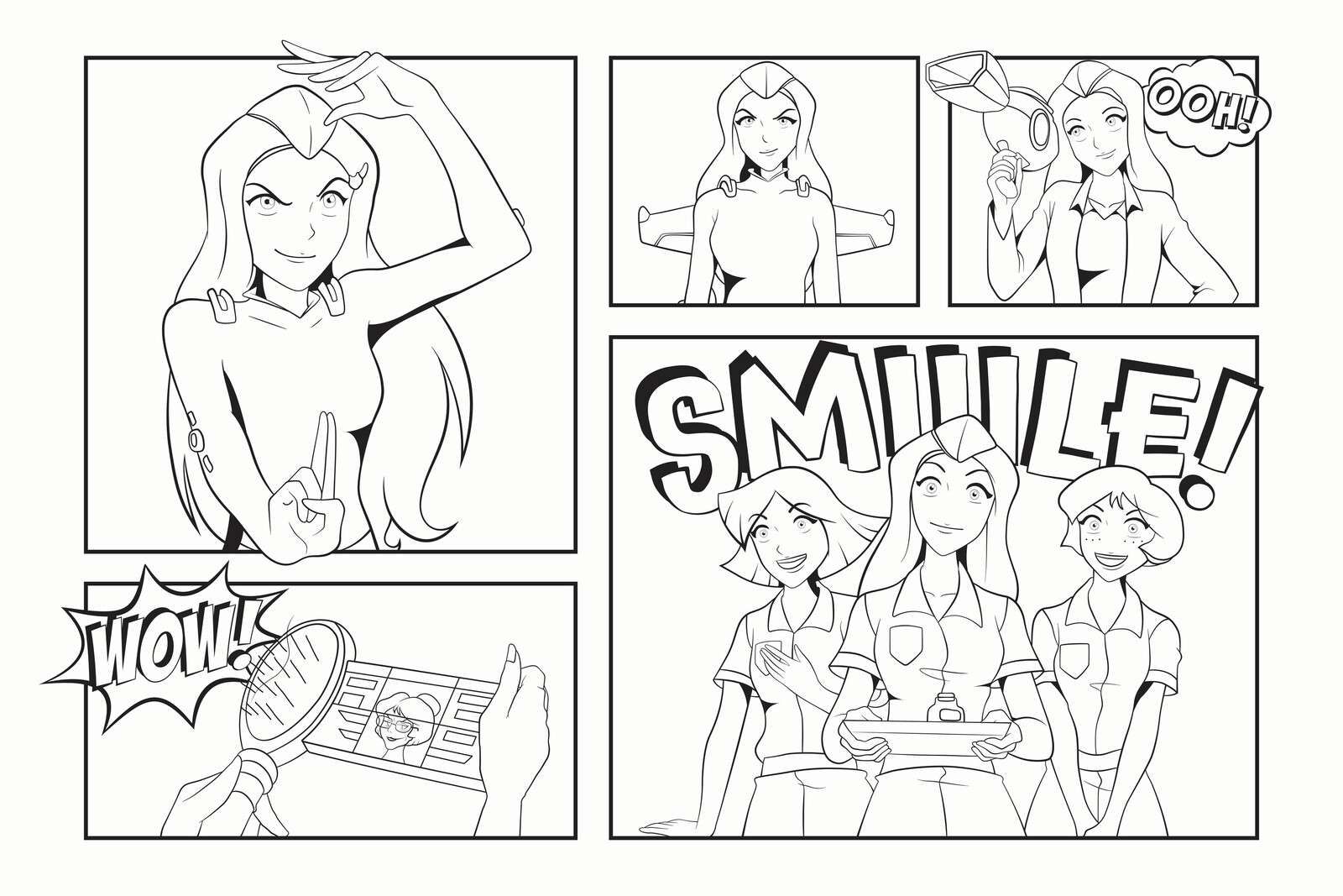 Spie eleganti con stile glamour