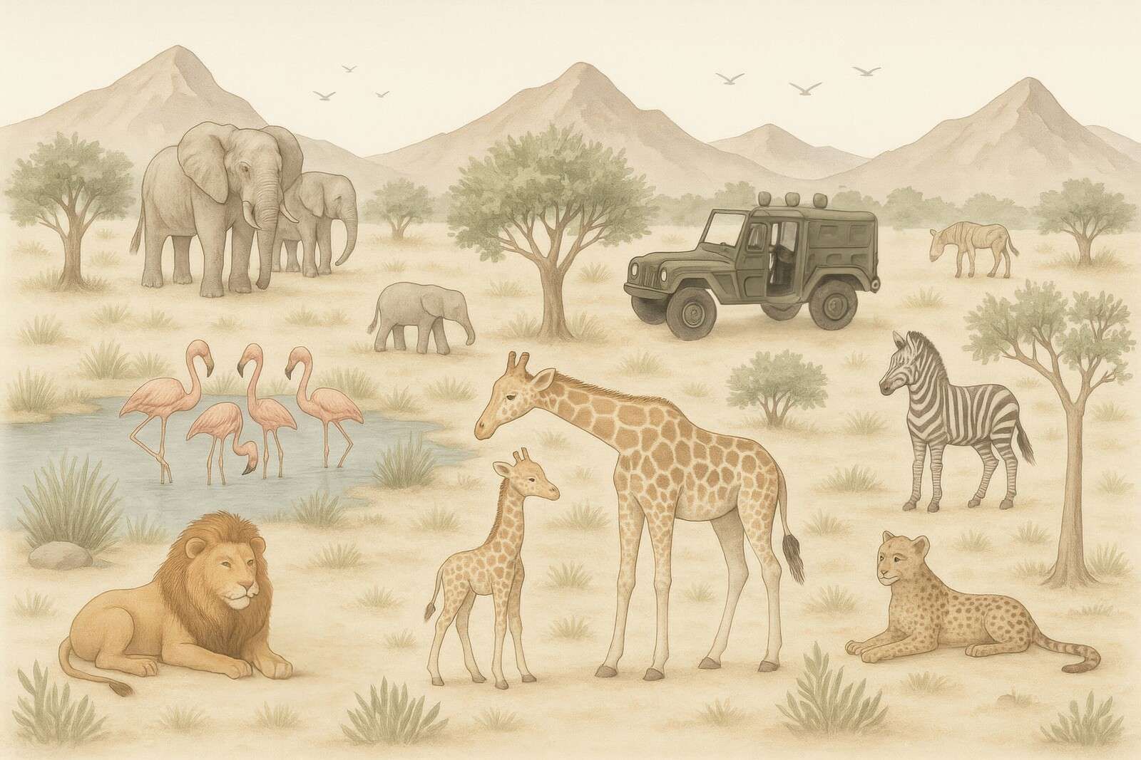 Safari avventuroso nella savana