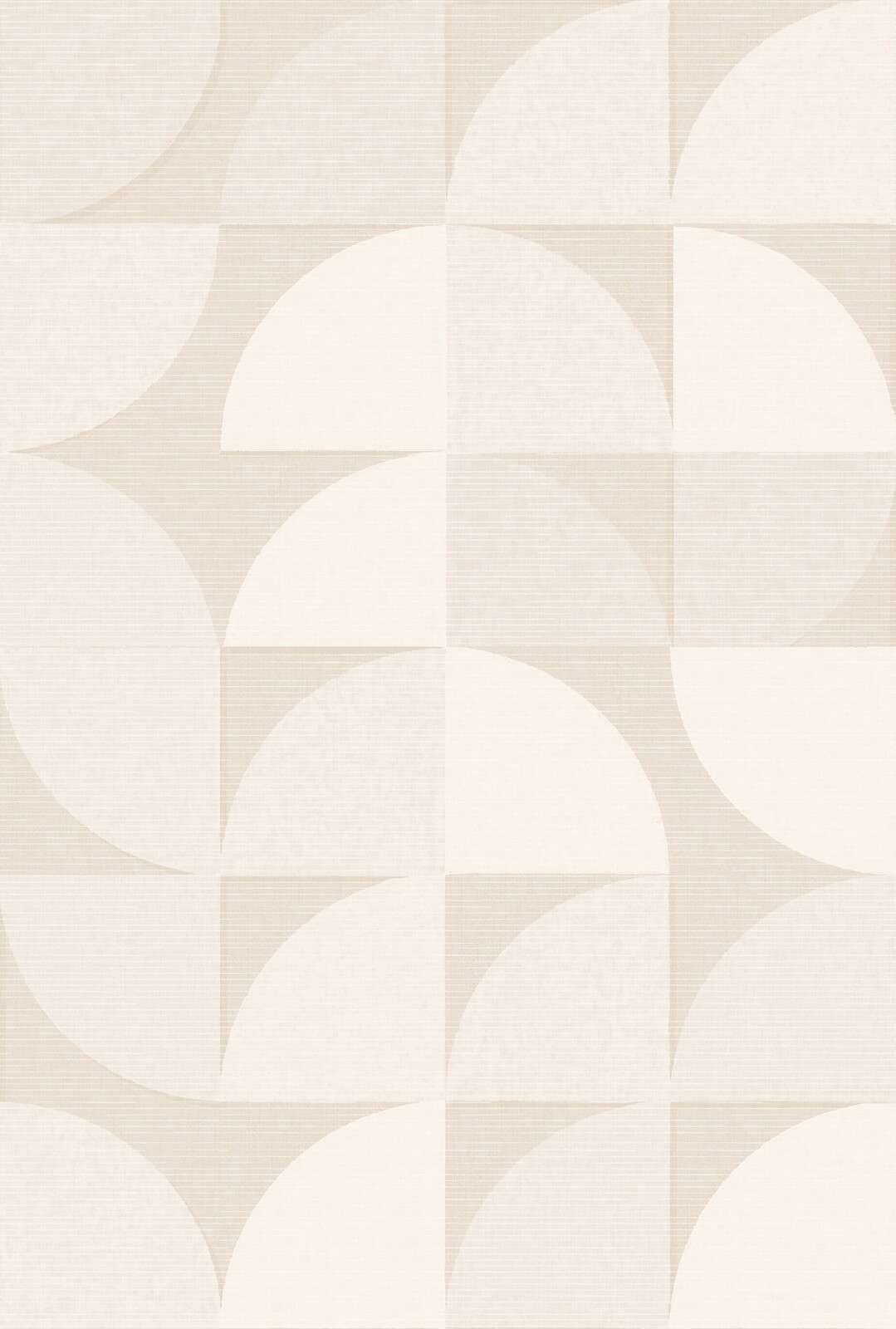 Archi geometrici morbidi in beige