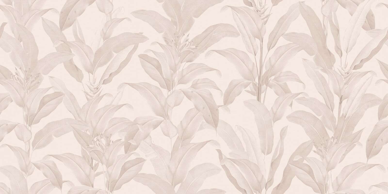 foglie tropicali beige cipria