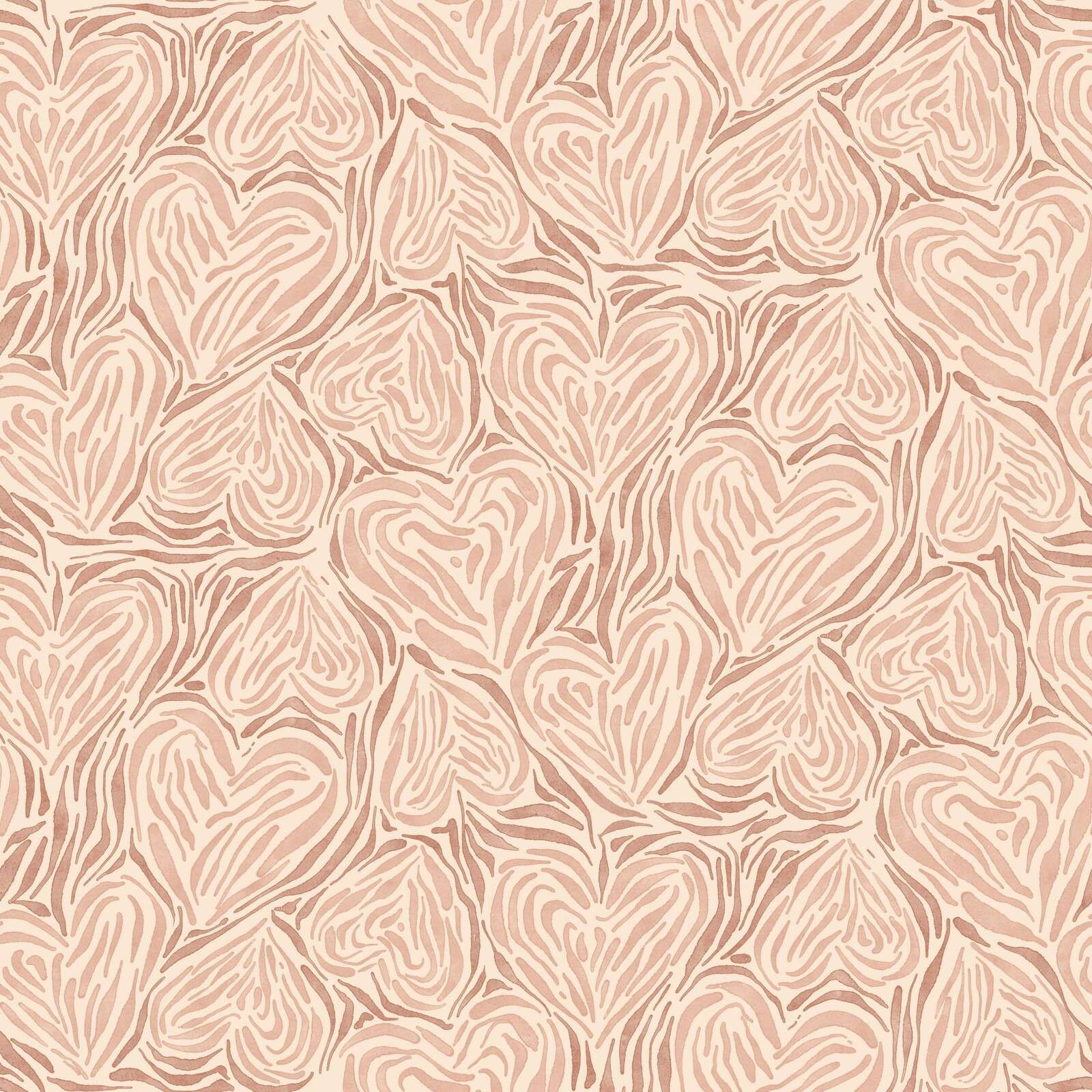 Foglie organiche in rosa cipria