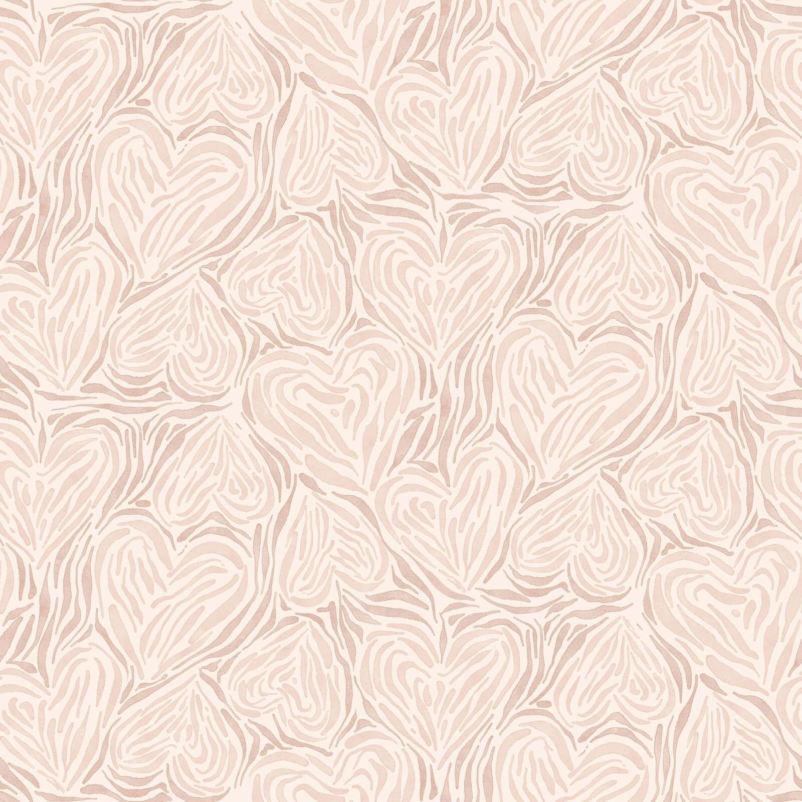 Foglie organiche in beige rosato