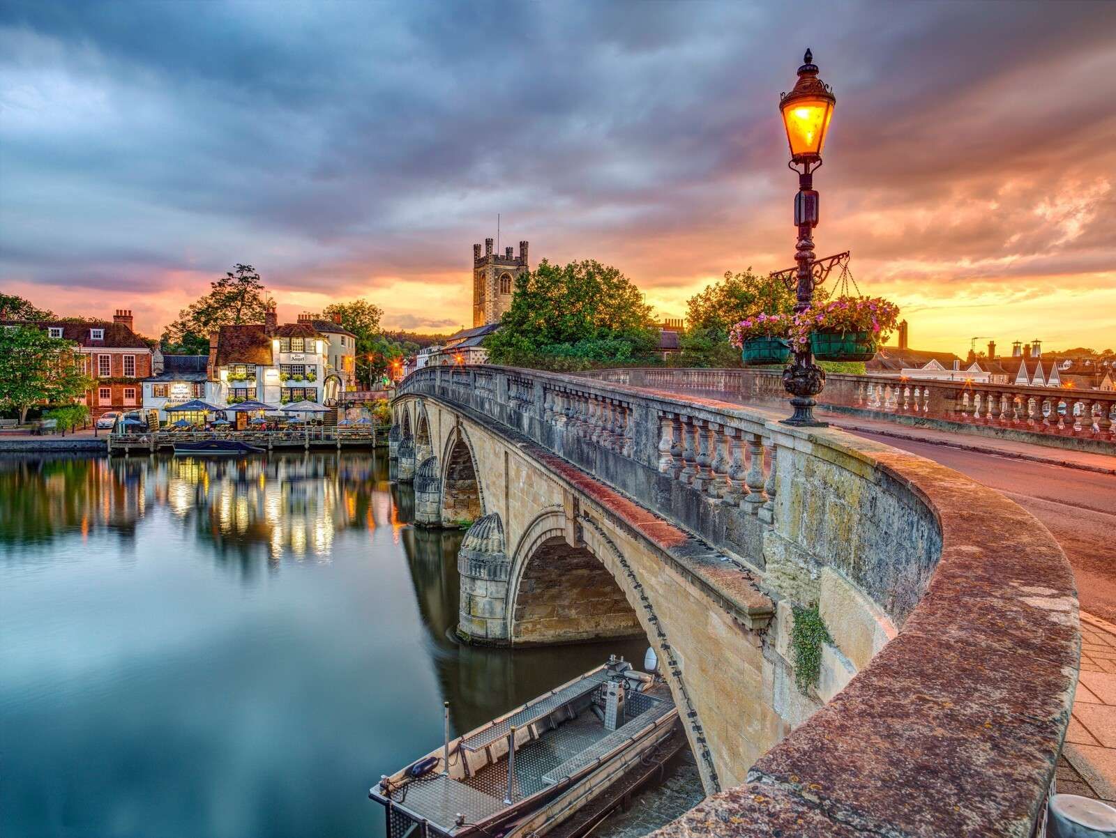 Ponte sul fiume Tamigi, Henley, Oxfordshire, Regno Unito