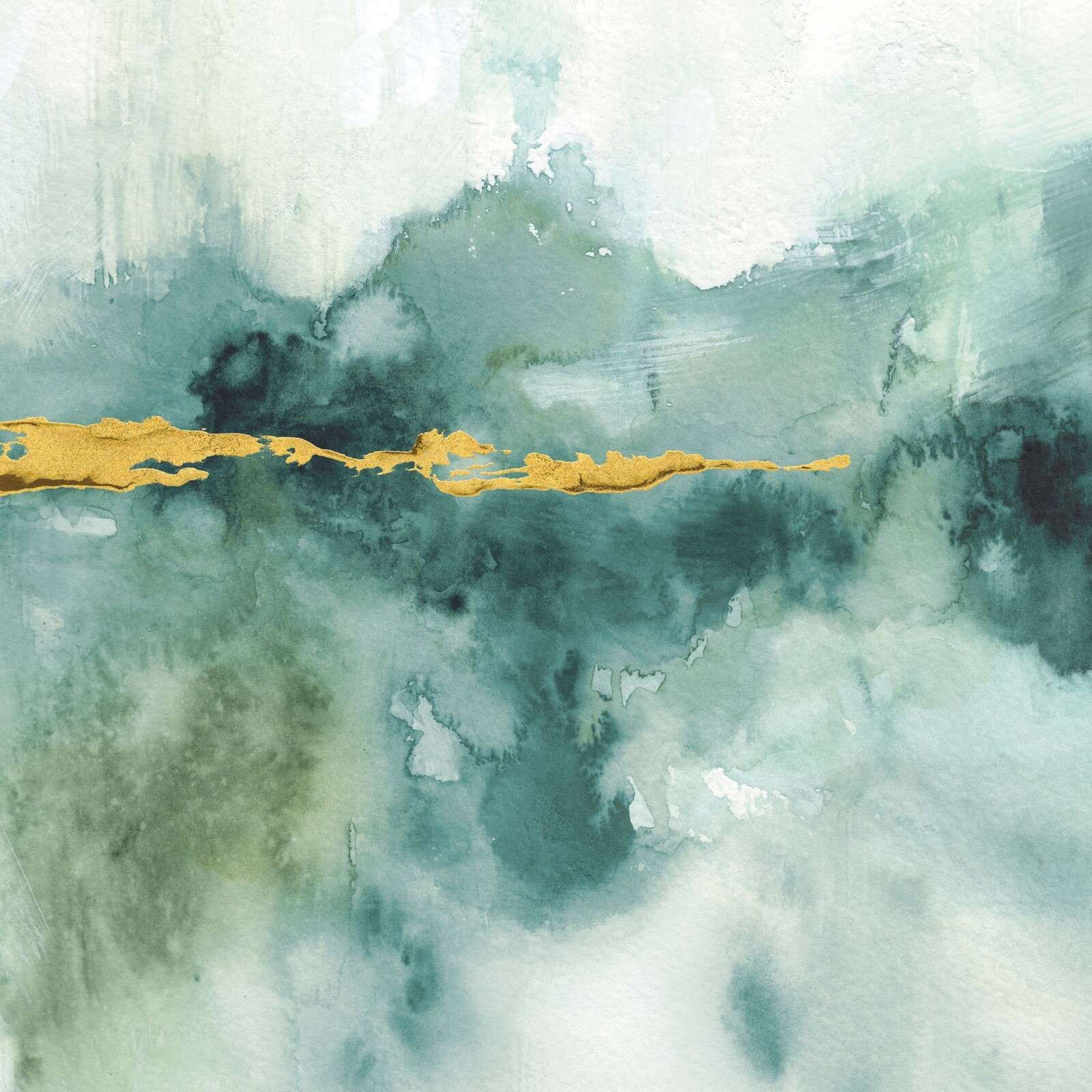 Acqua verde scuro con venature dorate