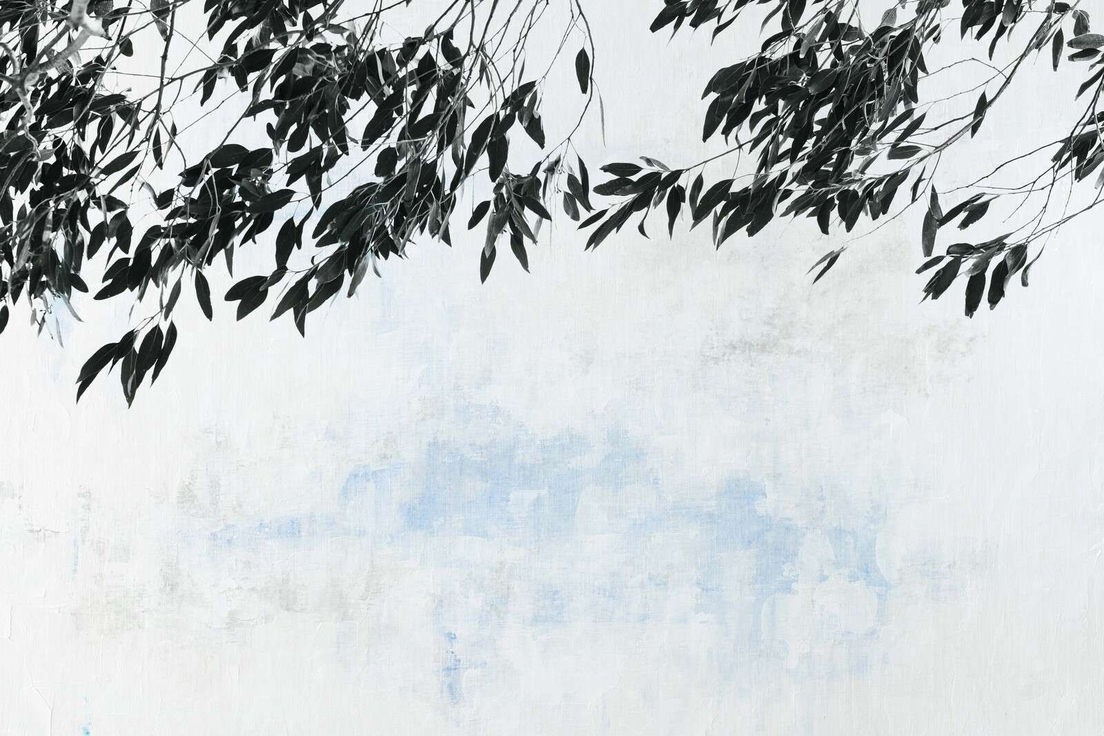 Rami scuri contro cielo chiaro.