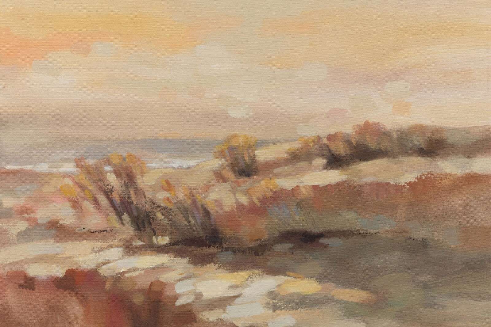 Dune calde alla luce del tramonto