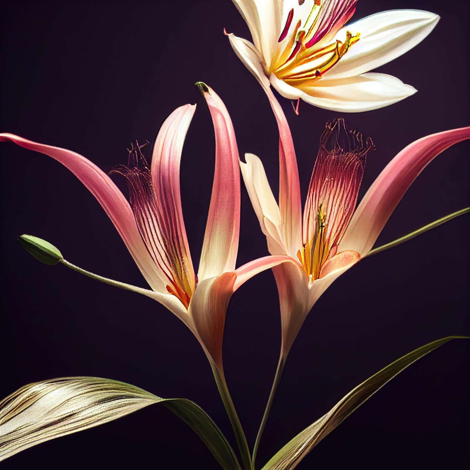 Fiore di giglio asiatico Macro