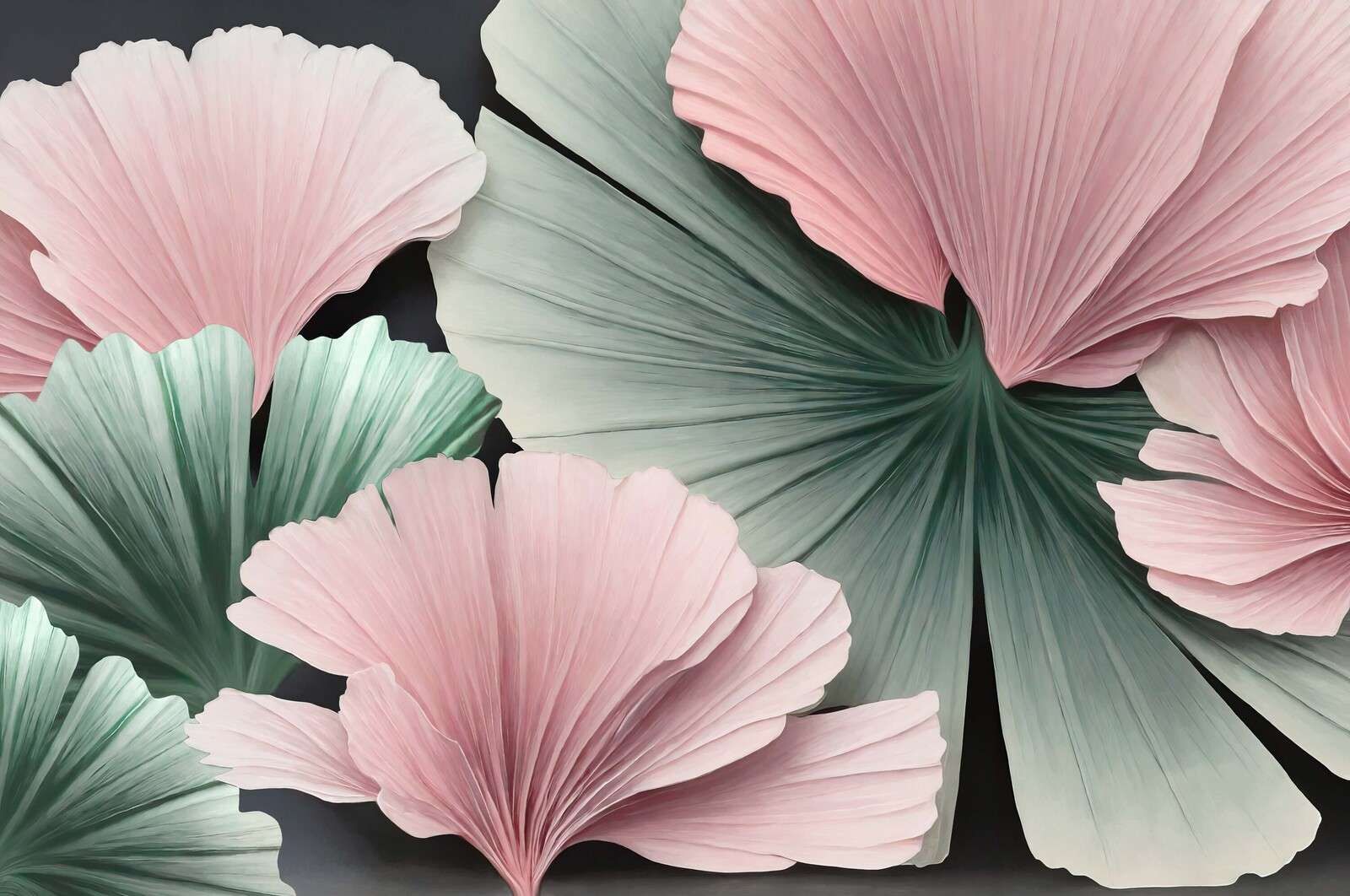 Petali di fiori morbidi in tonalità pastello.