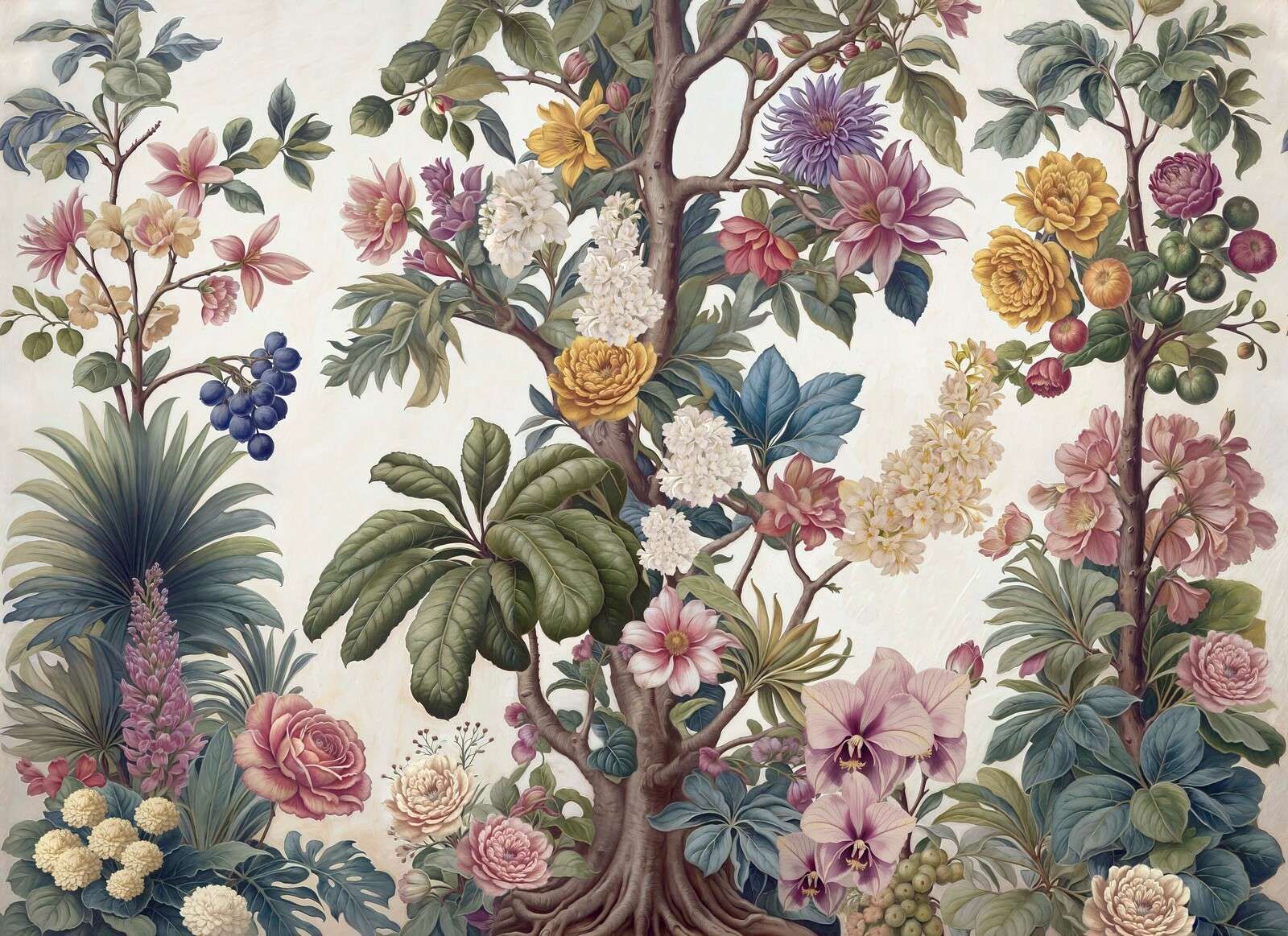 Albero di fiori botanico
