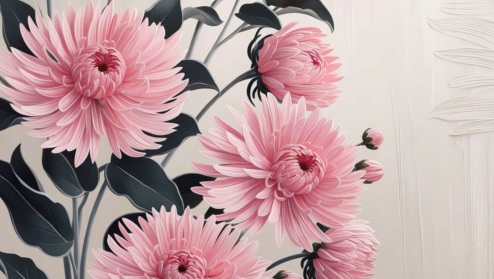 Dolce splendore dei crisantemi rosa