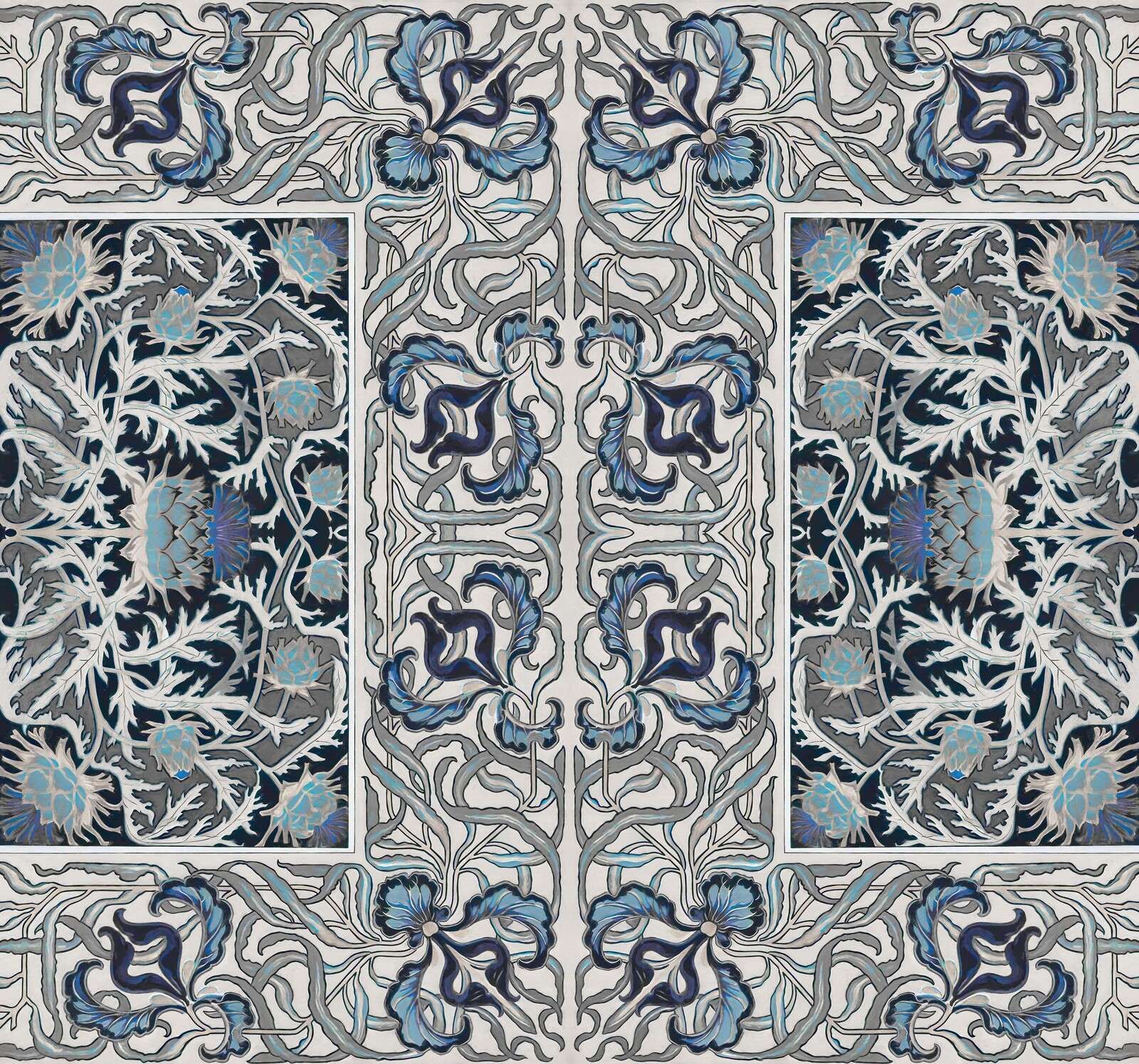 Fiori ornamentali in stile art nouveau