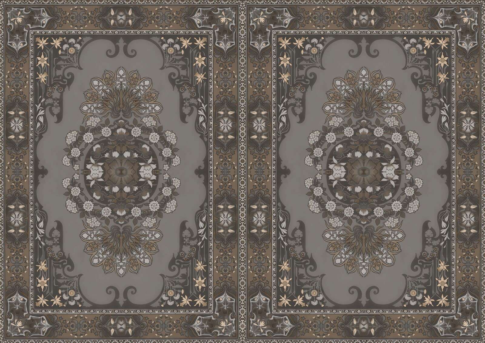 ornamenti classici in taupe scuro