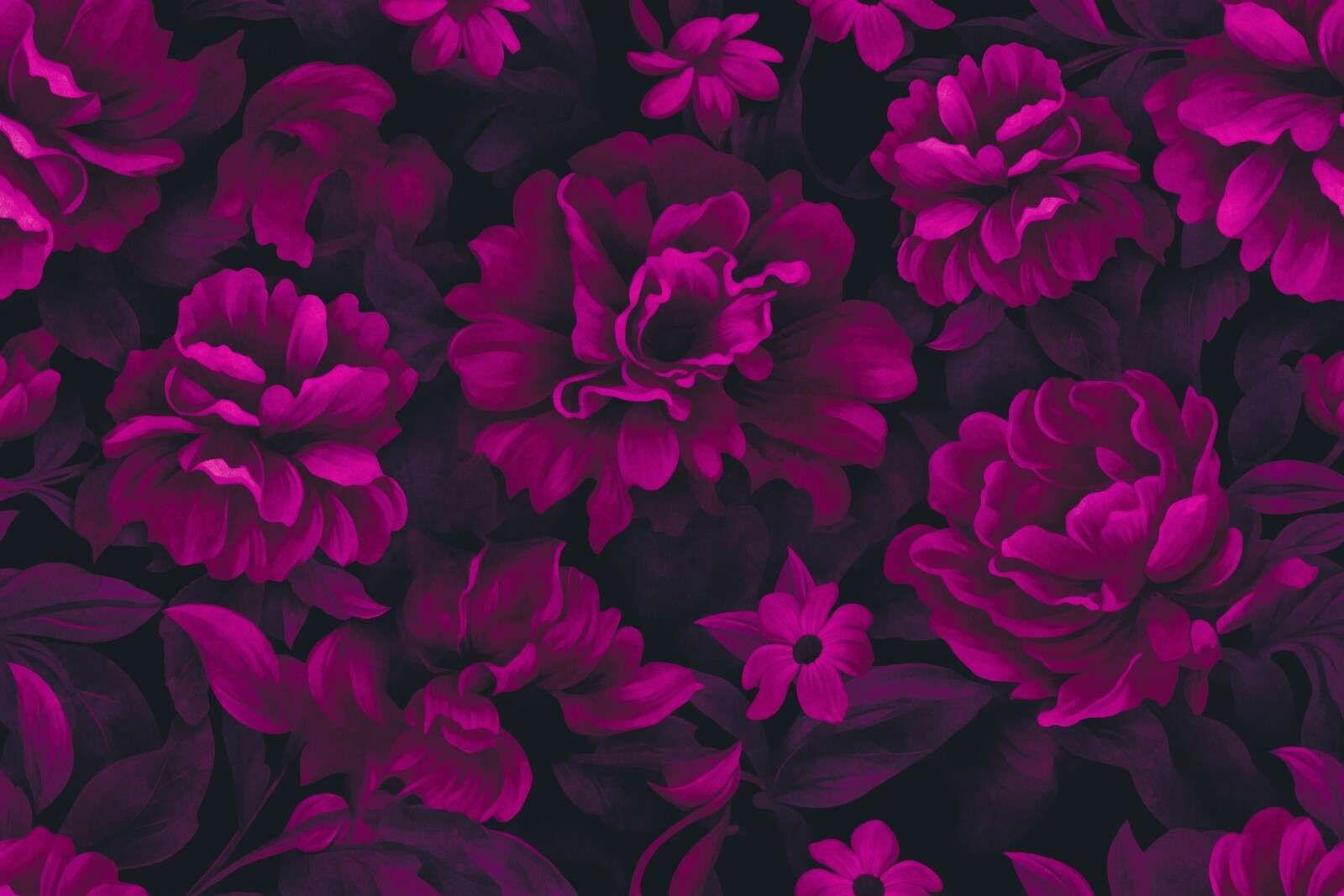 Fiori di velluto rosa floreale lusso opulenza