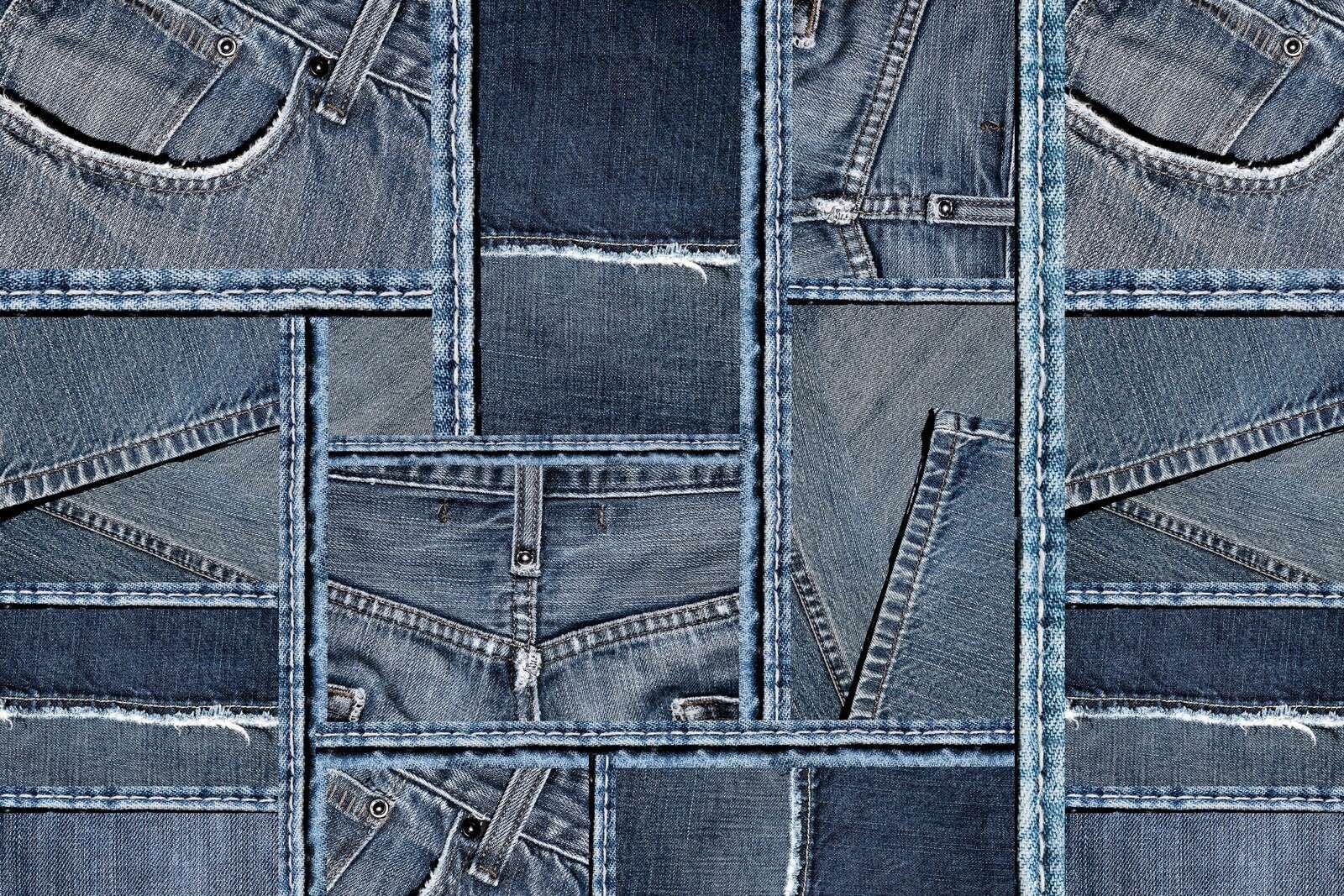 Texture in denim blu