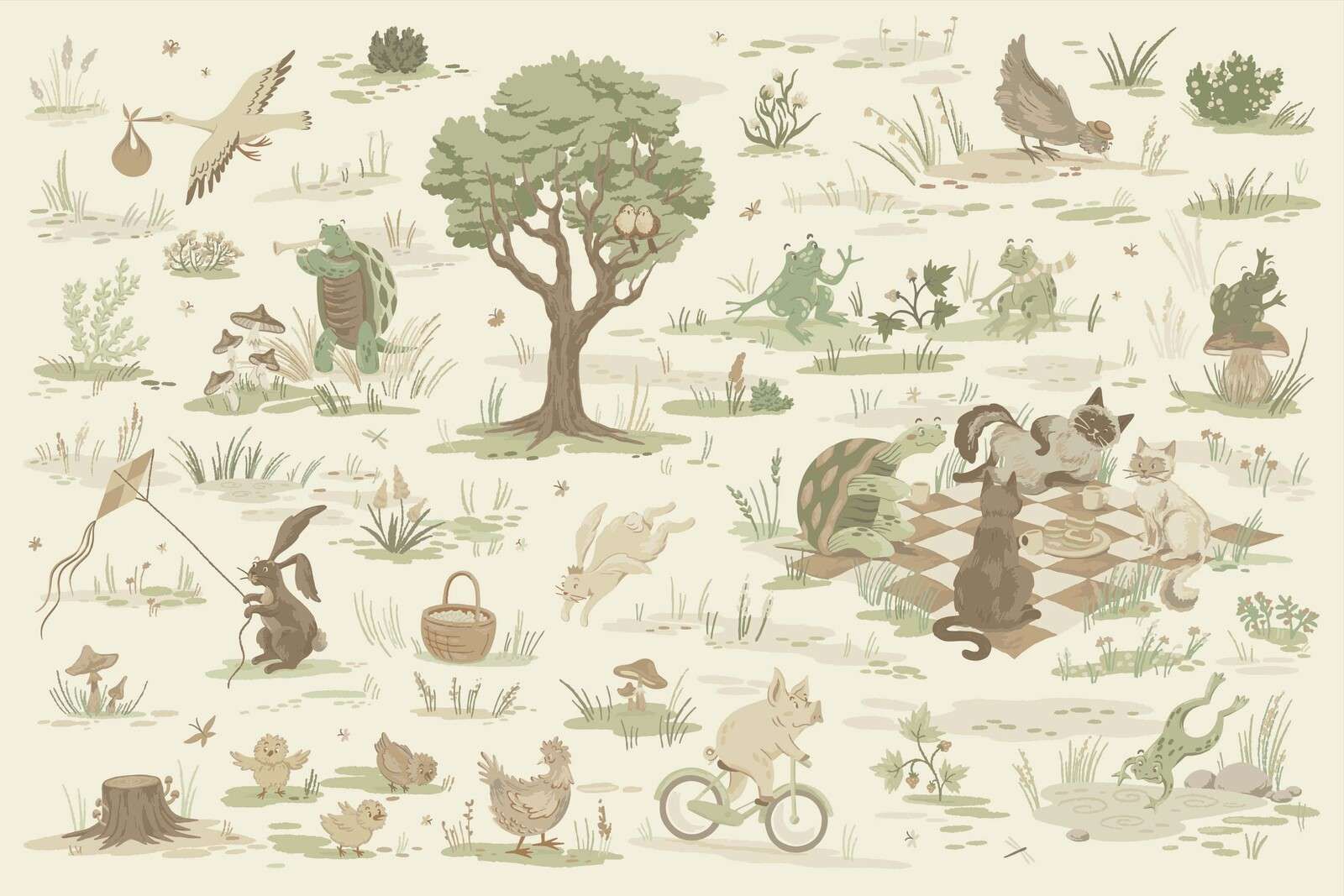 animali del bosco naturali