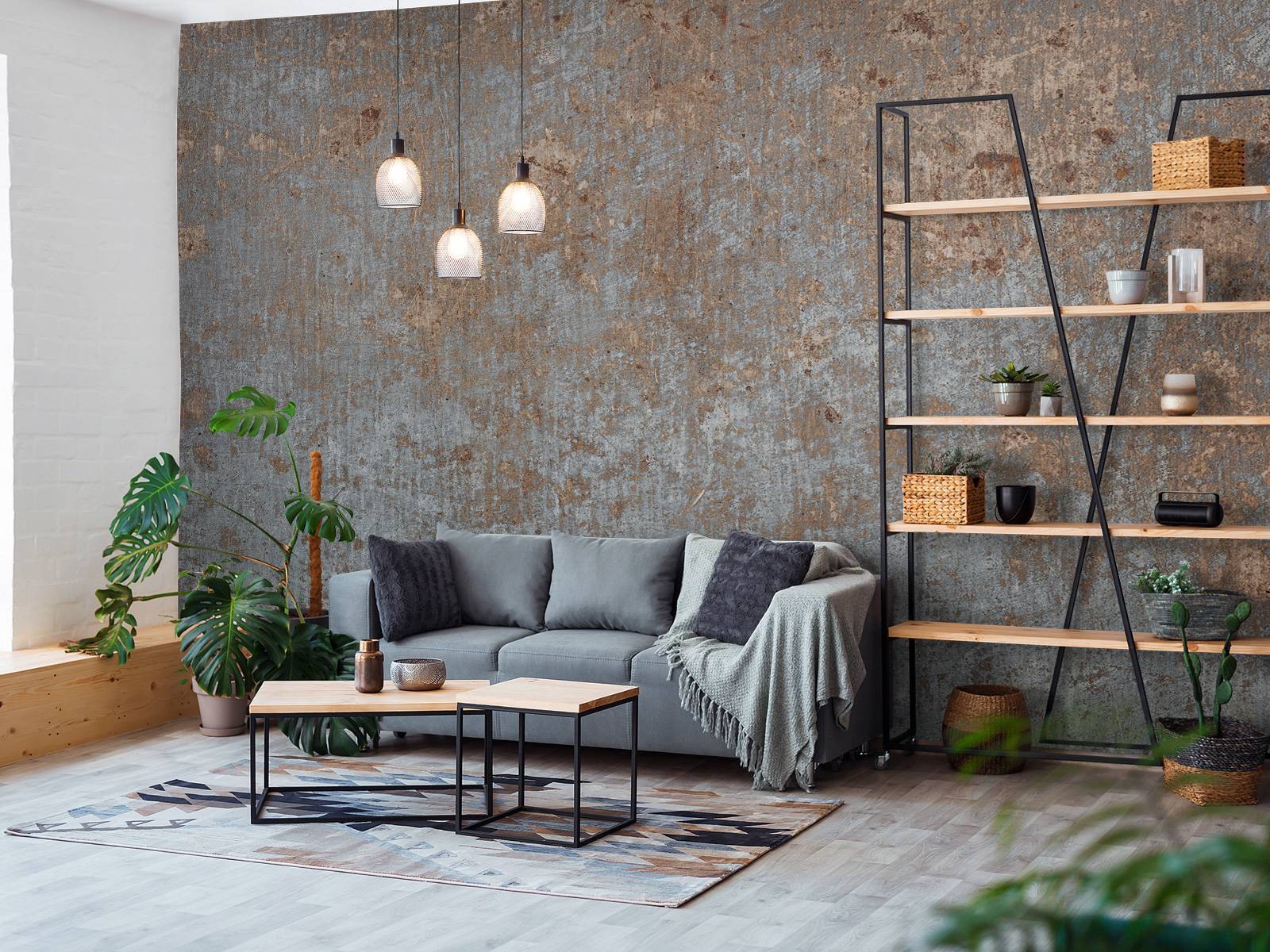 Livelynine Carta Da Parati Vintage Carta Adesiva Effetto Cemento Pellicole Adesive Per Mobili